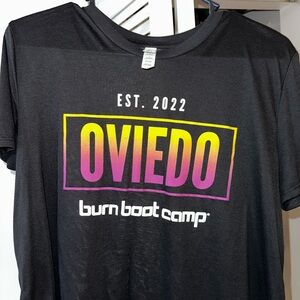 Burn Boot Camp Oviedo Black T-Shirt Crop